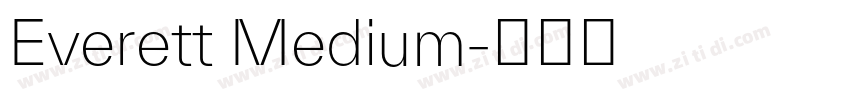 Everett Medium字体转换